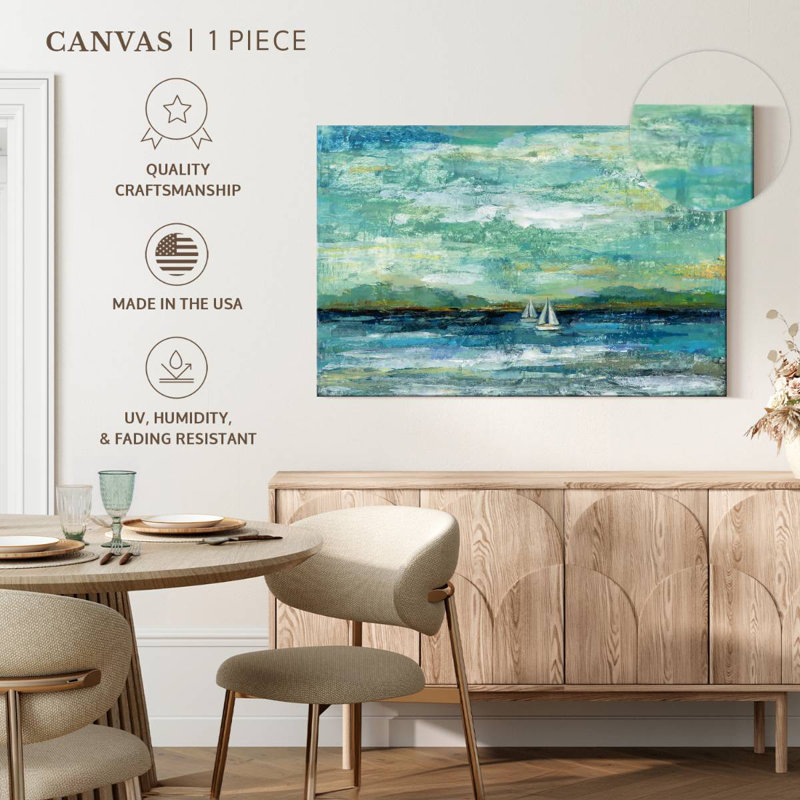 Avery Calm Lake Scene, 34" H x 51" W