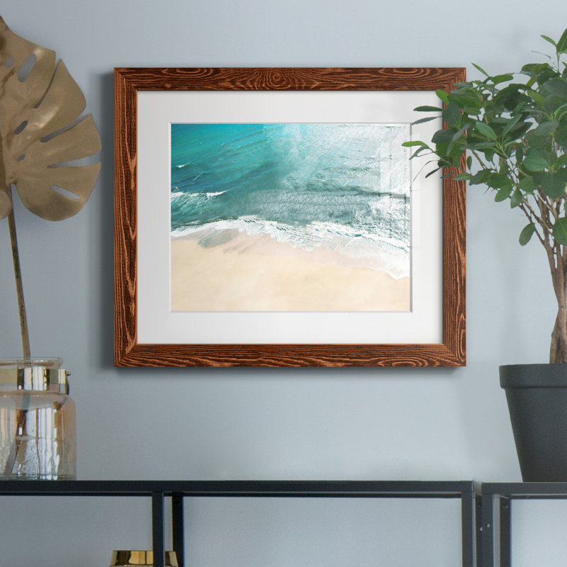 Maui Tides par J Paul - reproduction de photo sur papier encadrée, Érable encadré, H 24 po x l 18 po x P 1,5 po
