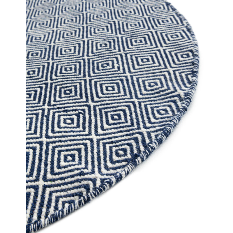 Traetyn Flatweave Wool Indoor Rug, Round 10'