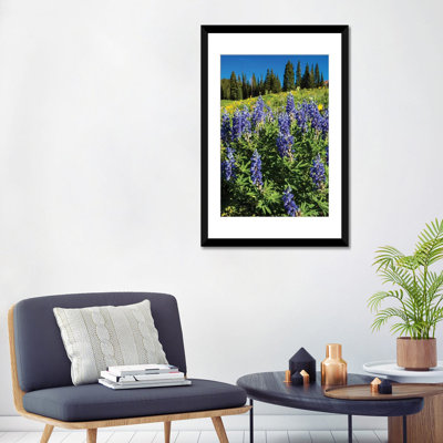 «Wildflowers Growing in a Field, Crêté Butte, Colorado, États-Unis», reproduction de photo sur toile