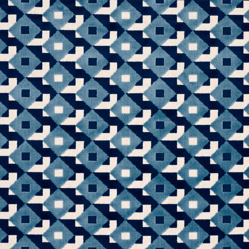 Schumacher x Johnson Hartig Dazzle Ship Velvet Fabric