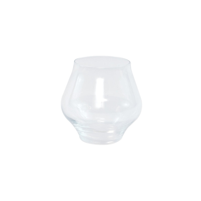Contessa Handmade Stemless Wine Glass, Red