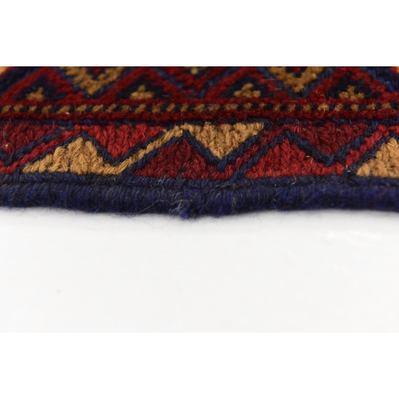 Tapis de zone en laine noué la 4 pi 10 po x 6 pi 5 po one-of-kind Earley