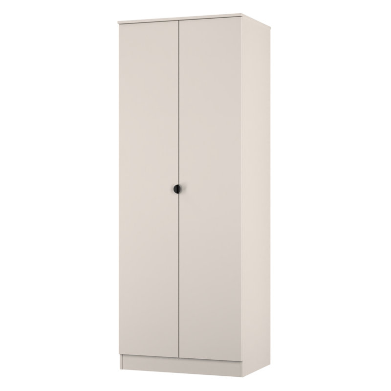Sunehri Tall 2 Door Robe Craft Wardrobe, Grey