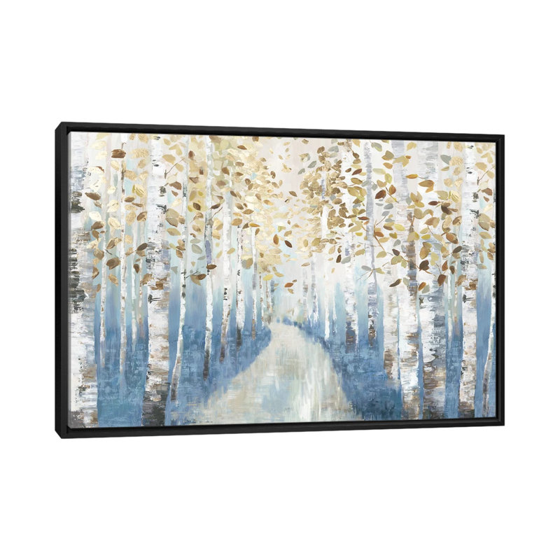 New Path I, Cadre noir, H 32 po x l 48 po x P 1,5 po, Pas de tapis