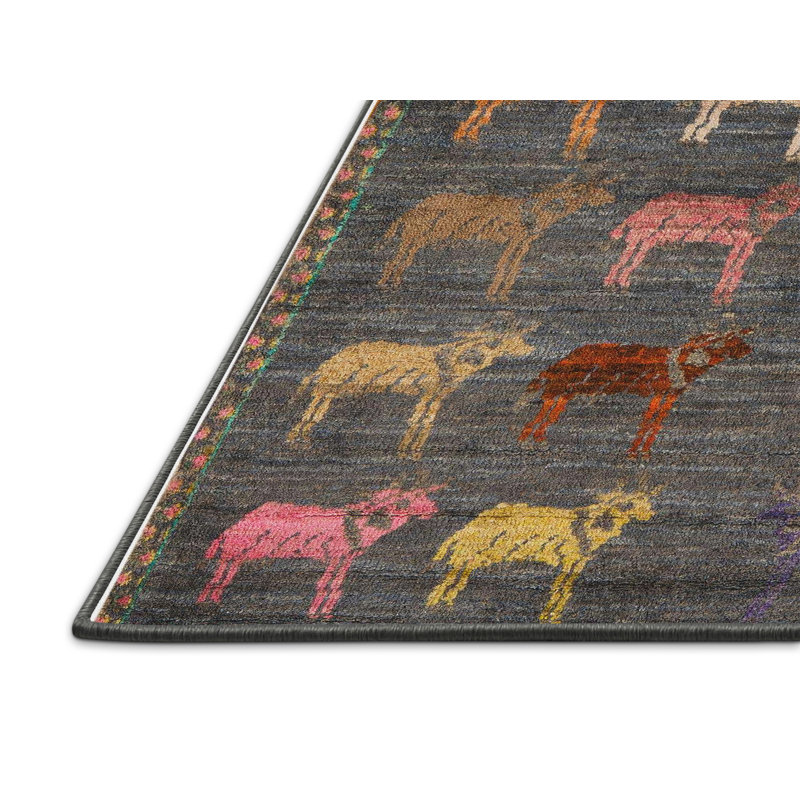 Abstract Indoor Rug, Rectangle 2' x 3'