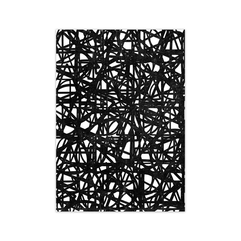 Black Graphic Original - Print, No Frame, 30cm H x 21cm W x 1cm D