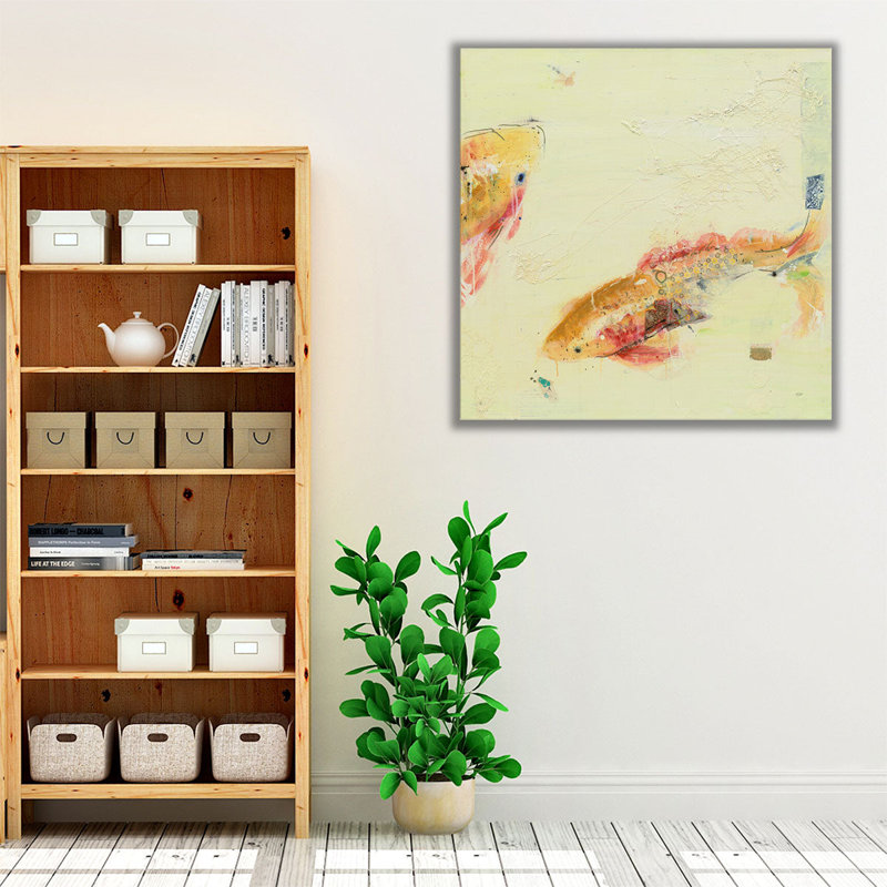 «Fish in the Sea II», reproduction d'art sur toile, H 16 po x l 16 po