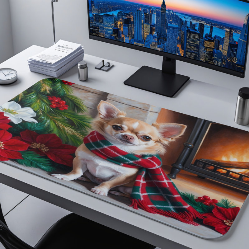 Polyester Desk Pad, 14.4x12.1