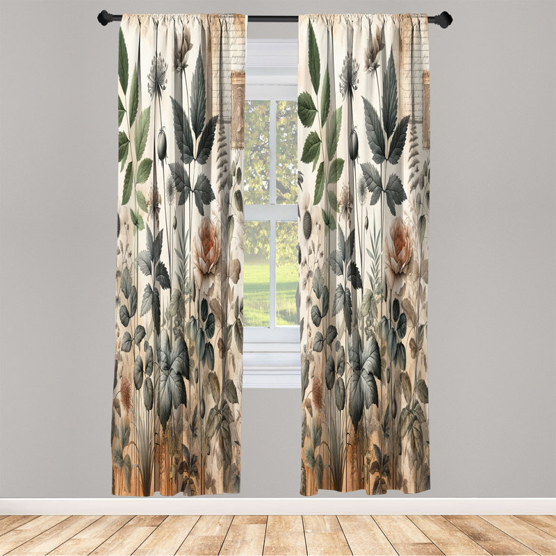 Semi Sheer Curtain, 56" W x 84" L