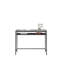 Bureau d'écriture en bois avec tablettes réglables, gris