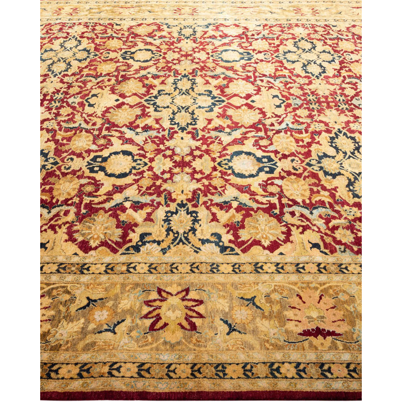 One-of-a-Kind 8 X 10 New Age Wool Area Rug in Red