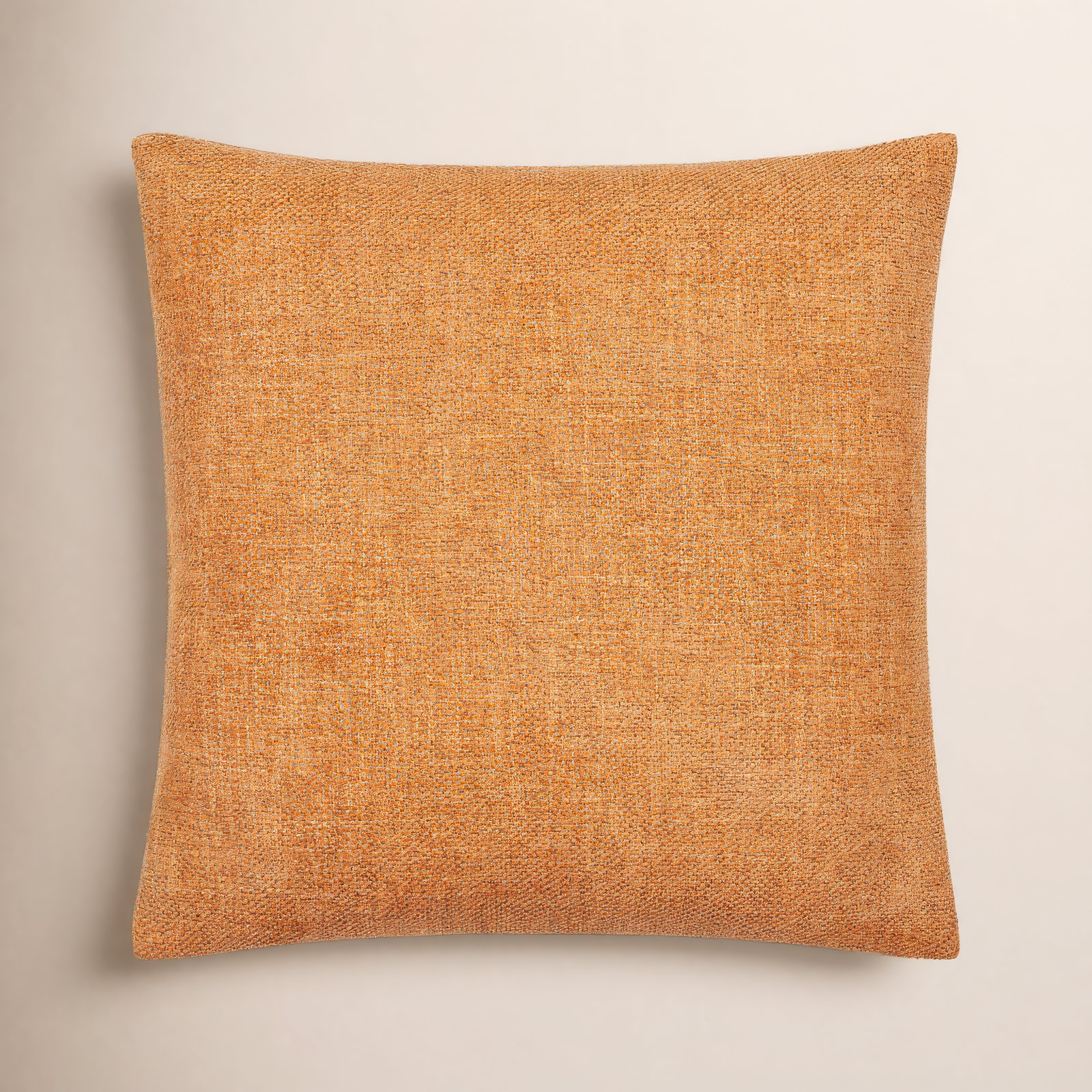 Kamaili Pillow Cover, Pillow Cover Only - No Insert, 20"H x 20"W, Orange Brown