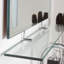Miroir mural sans cadre avec tablette
