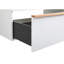 Meuble-lavabo mural blanc 36 po avec lavabo en acrylique intégré, 2 tiroirs à fermeture en douceur, armoire flottante moderne pré-assemblée-625920691-625920690