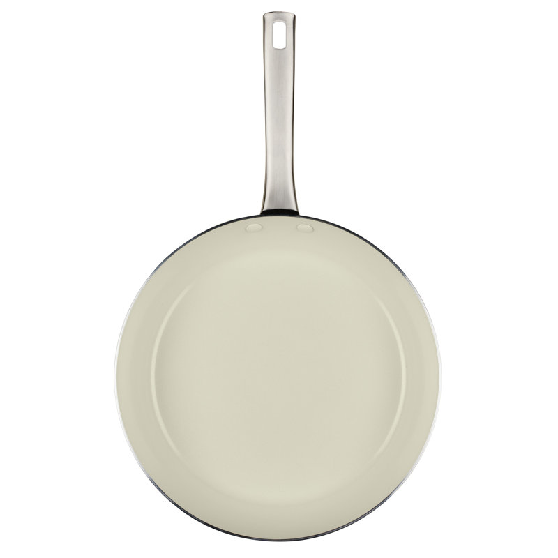 Farberware Vibrance Ceramic Nonstick Frying Pan, 12.25 Inch, Silver, 12.5''