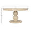 Acle 54" Round Reclaimed Pine Wood Dining Table, Light Warm Wash