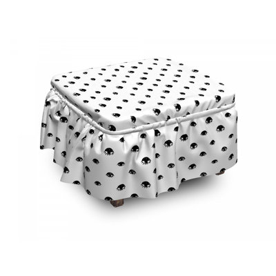 Box Cushion Ottoman Slipcover