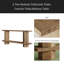 Table de chevet à 2 niveaux, table de canapé, console, table de couloir