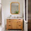 Armoire murale à miroir avec cadre de rangement en bois 31,5 "X 23,82" avec tablettes de rangement, miroir de pharmacie pour la salle de bain, le salon, le vestibule