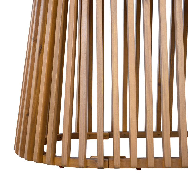 Table de salle à manger de style moderne Mid-Century en bois d'acacia Kelston