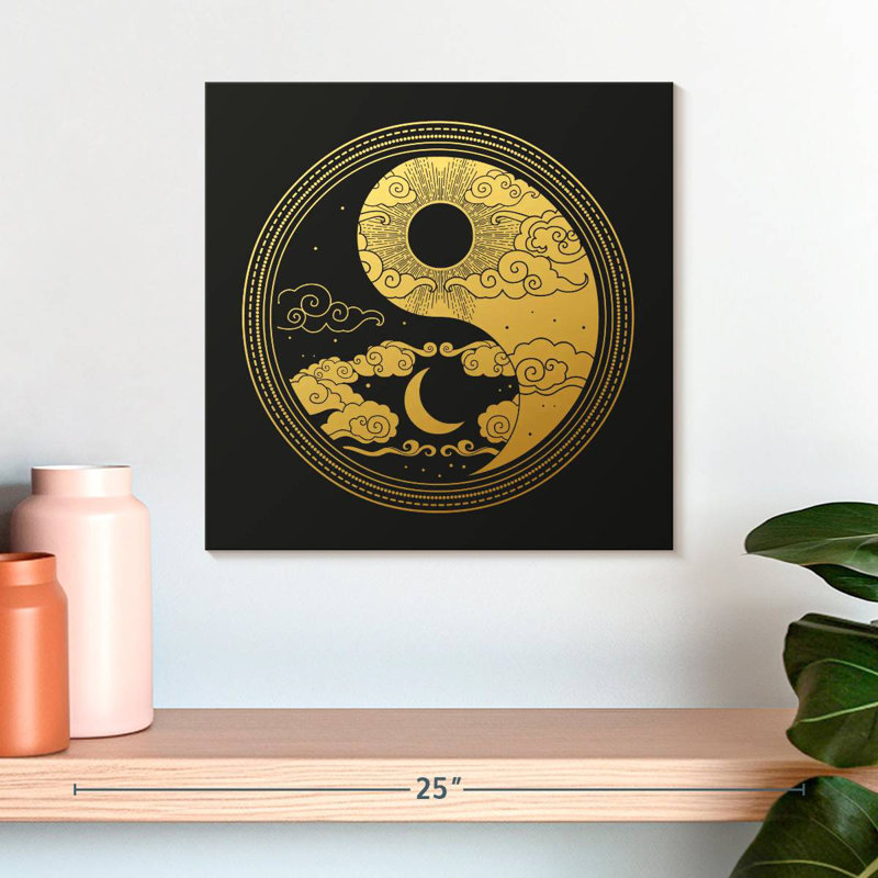Kerrick Oriental Yin Yang, 16" H x 16" W