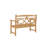 Donjae Chelsea 2-Person Teak Outdoor Bench