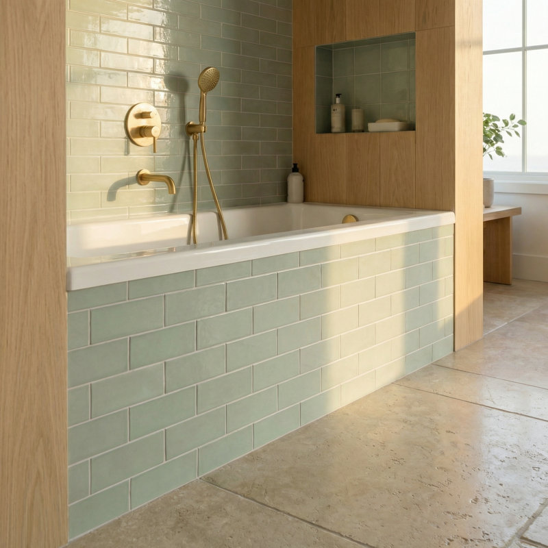 Baignoire à drain universelle en acrylique 60 x 32 en acrylique Dreamline accessible Living Prism