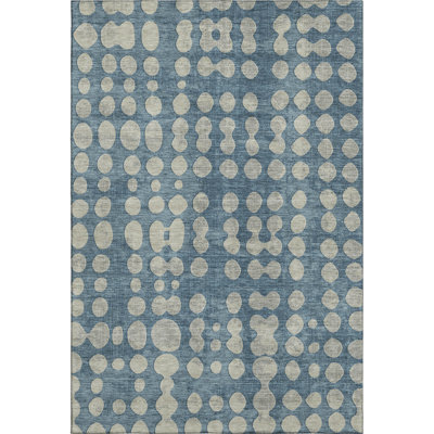Premium Machine Washable Prisco Denim Rug