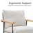 Accent Chair With Removable Cushion White