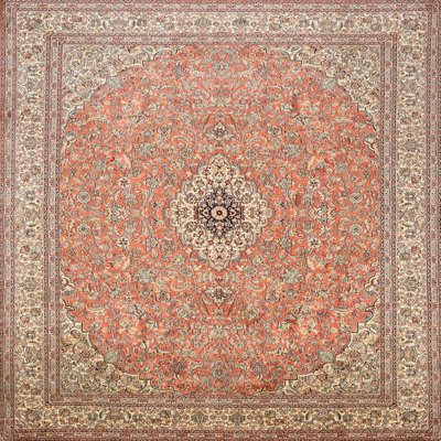 Tapis traditionnel rouge / brun