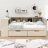 Wood Platform Bed with Storage Shelves, Drawers, Charging Station-723121477-724436196