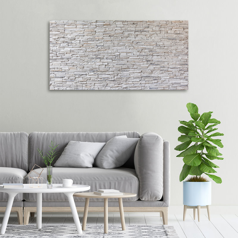 A Stone Wall - No Frame Print on Canvas