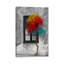 Tree In Front Of Window Rainbow Pop Colour Pop - Print on Canvas-42161892-101336120