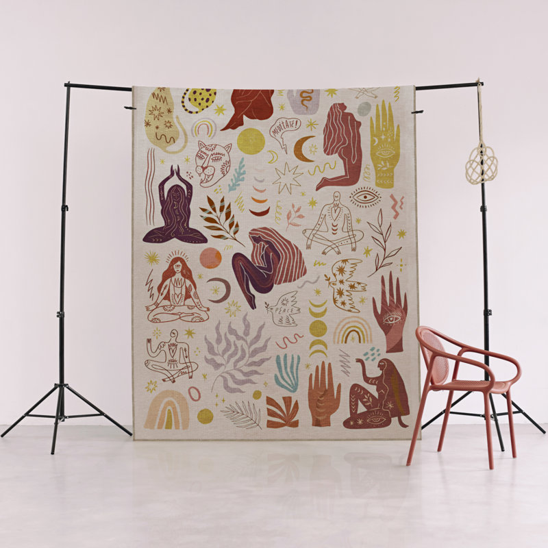 Tapis intérieur / extérieur rectangulaire Rozalyn, Rectangle 5 pi 1 po x 8 pi 6 po