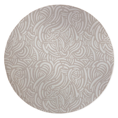 Cozy Swirl Non-Slip Outdoor Rug