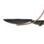 Lustre convertible XL 4 lumières Palmela 32 pouces au fini bronze champagne avec abat-jour noir-129761726