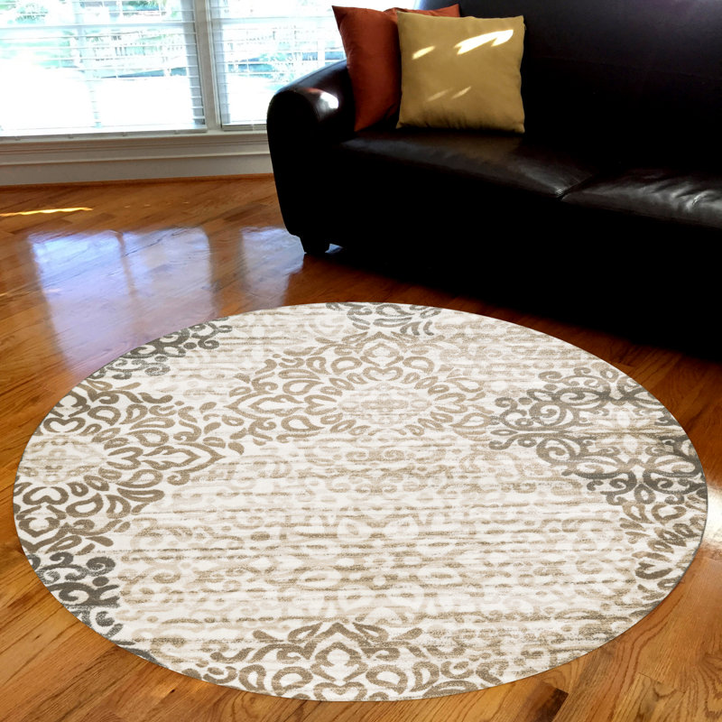 Camouflage Indoor Rug, Round 7'10"
