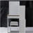 29.2" Small Space Left Bedside Cabinet Vanity Table + Cushioned Stool,Extra Large Right Sliding Mirror,Multi Layer High Capacity Storage,Practical Fashionable Dresser,Suitable for Small Space-116443473