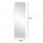 65x24 Inch Full Body Rounded Corner Mirror, High-Quality 5mm Silver Mirror with Explosion-Proof Glass for Living Room and Bedroom-1416762115