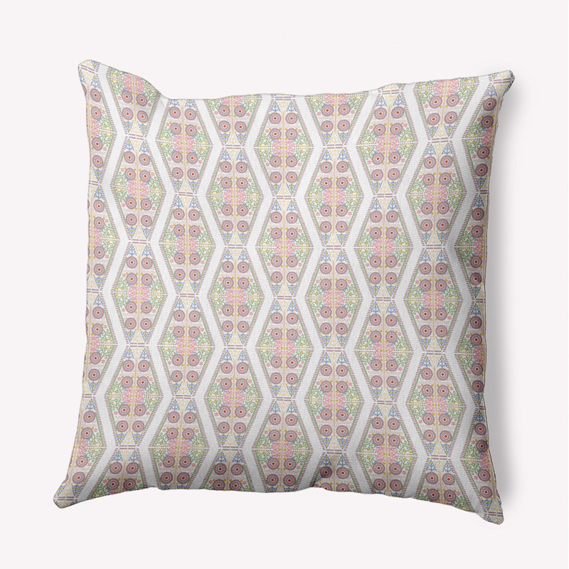 Geometric Reversible Throw Pillow, 18"H x 18"W, Square