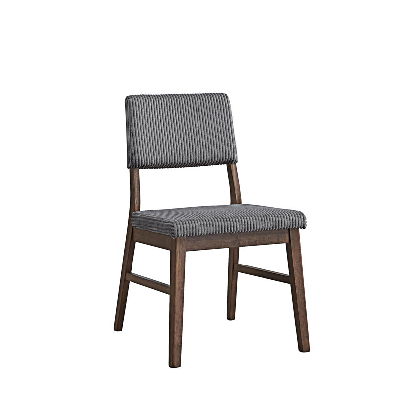 Chaise d'appoint rembourrée (ensemble de 2), Gris