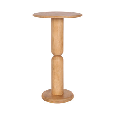 Macron Mango Wood Round Side Table