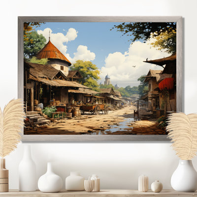 «African Market Bazar», reproduction d'art sur toile