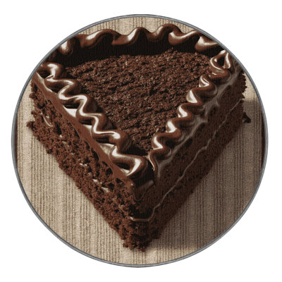 Washable Chocolate cake Desserts Area Rug