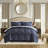 Premium Bedding Sets Polyester Cal King, Modern Navy Home Comfort