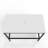 Rectangular Metal Console Sink Set with Glass Vessel Sink and Solid Surface Top - Luminous Collection-102480556-102480548