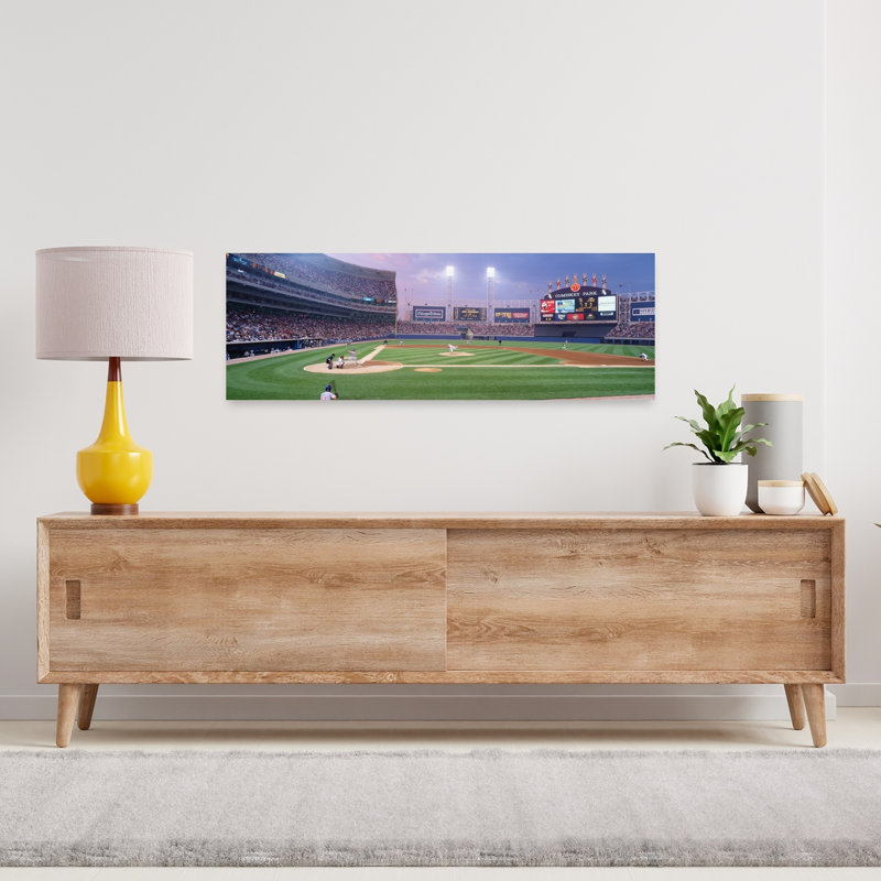 USA Illinois Chicago White Sox Baseball by Mark Segal - Wrapped Canvas Panoramic Print, 30.48 cm H x 91.44 cm W