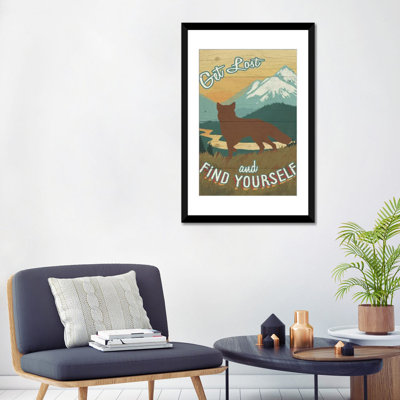 "Découverte du sauvage III" par Janelle Penner, reproduction d'art textuel sur toile