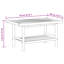 Alarise Solid Wood Four Leg Coffee Table-2056416761